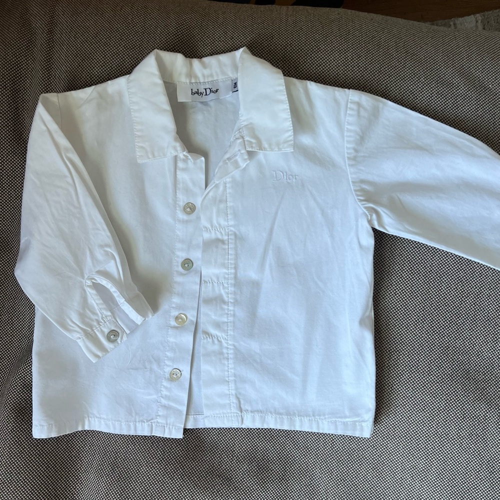 Christian Dior baby button down shirt 6M